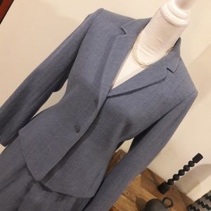 Classic Ann Taylor River Blue Wool Cashmere
